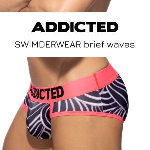 Addicted Swimderwear brief waves