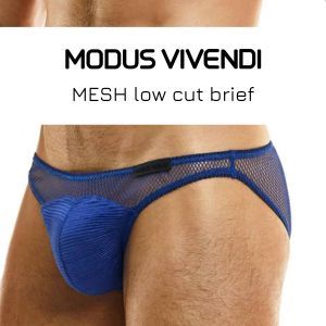 Modus Vivendi Mesh low cut brief blue