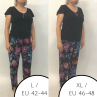  Ingrid-pyjama 2-osainen Black Floral-thumb Kaksiosainen pyjamasetti S/34-36 - 2XL/50-52 