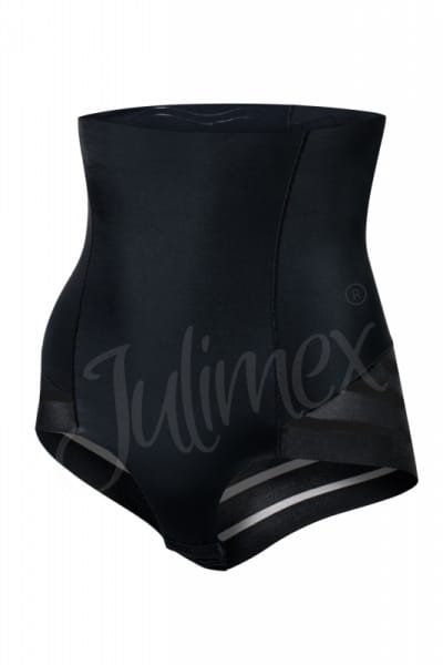 Julimex Lingerie Shape & Chic korkeavyötäröiset meshalushousut Black Korkeavyötäröiset vyötäröä muovaavat ja vatsaa litistävät alushousut. S-2XL Mesh-141-199/CZA