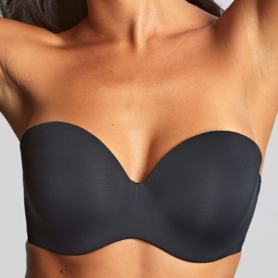 Panache 365 UW Strapless -rintaliivit Black Kaarituettu, kevyesti topattu ultrasileä olkaimeton liivi. 60-85, D-I 10900-BLK