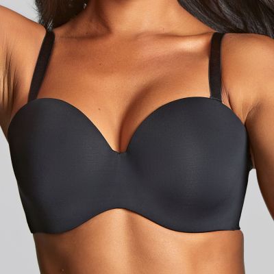 Panache 365 UW Strapless -rintaliivit Black Kaarituettu, kevyesti topattu ultrasileä olkaimeton liivi. 60-85, D-I 10900-BLK