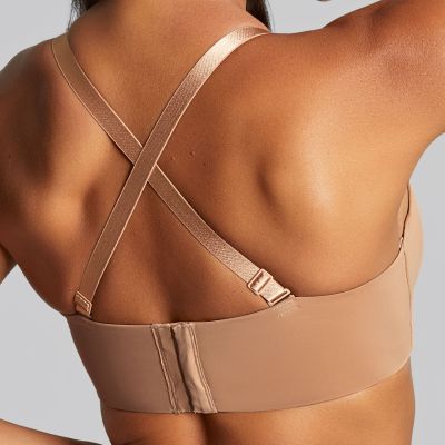 Panache 365 UW Strapless -rintaliivit Honey Kaarituettu, kevyesti topattu ultrasileä olkaimeton liivi. 60-85, D-I 10900-HON