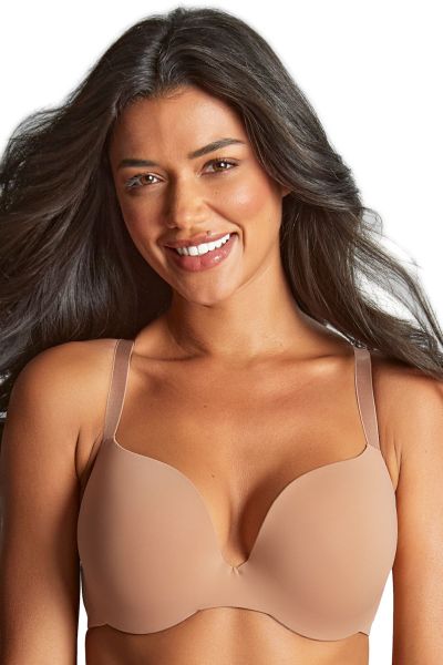 Panache 365 UW Plunge -rintaliivit Honey Kaarituettu, kevyesti topattu ultrasileä syvään uurrettu liivi. 60-90, D-K 10906-HON