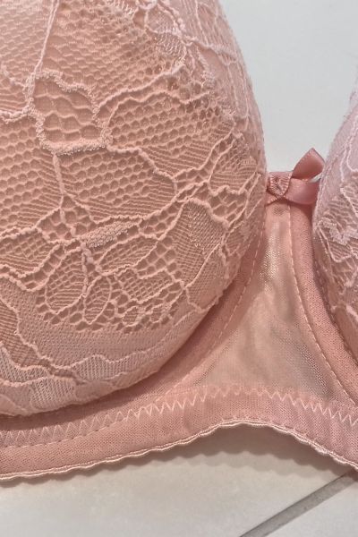 Nessa Abbi Padded -rintaliivit roosa Kaarituettu, topattu 60-95, D-M N001-502-PINK