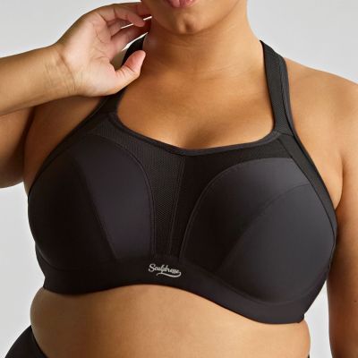 Sculptresse by Panache 9441 Activate UW NP -urheilurintaliivit Black Kaarituettu, toppaamaton urheiluliivi, jossa olkaimissa racerback-mahdollisuus 75-105, D-O SCU-9441-BLK
