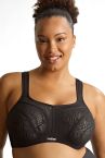 Sculptresse by Panache 9441B Activate UW NP -urheilurintaliivit Black Lace & Chalk-thumb Kaarituettu, toppaamaton urheiluliivi, jossa olkaimissa racerback-mahdollisuus. 75-105, D-O SCU-9441B-BLC