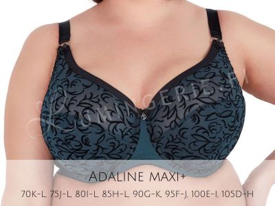 Gaia Lingerie Adaline Semi Soft -rintaliivit Dark Turquoise Puolitopattu ja kaarituettu liivimalli. 70-105, D-L BS-1213-TUR