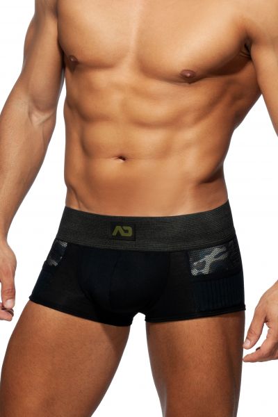 Addicted Army combi trunk musta Trunk-bokserit 85% Viskoosi, 5% Puuvilla, 5% Polyamidi, 5% Elastaani  S-3XL AD784