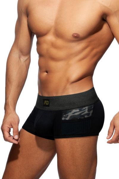 Addicted Army combi trunk musta Trunk-bokserit 85% Viskoosi, 5% Puuvilla, 5% Polyamidi, 5% Elastaani  S-3XL AD784