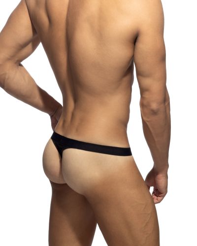Addicted Bamboo skin layer stringit musta String 95% Bambu, 5% Elastaani S-3XL AD1500