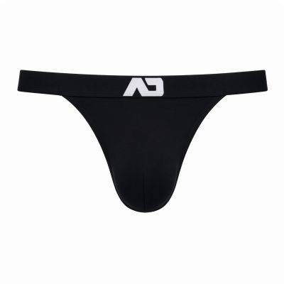 Addicted Bamboo skin layer stringit musta String 95% Bambu, 5% Elastaani S-3XL AD1500