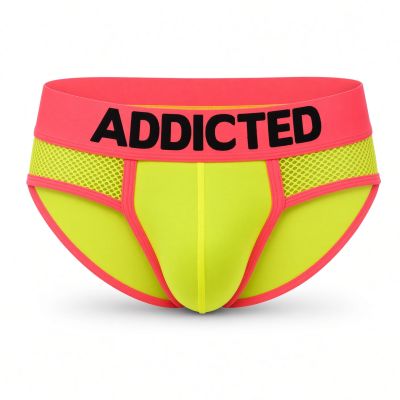 Addicted Neon mesh brief keltainen Brief 70% Polyamidi, 20% Polyesteri, 10% Elastaani S-3XL AD1218_31