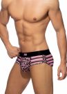 Addicted Leo-stripe brief pinkki-thumb Brief 90% Polyesteri, 10% Elastaani S-3XL AD978
