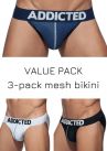 Addicted Mesh bikini 3-pack-thumb Bikini brief 80% Polyamidi, 15% Elastaani, 5% Puuvilla S-3XL AD679P