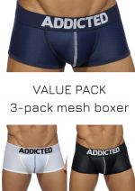 Mesh bokserit push up 3-pack