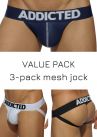 Addicted Mesh jockstrap 3-pack-thumb Jockstrap 80% Polyamidi, 15% Elastaani, 5% Puuvilla S-3XL AD479P