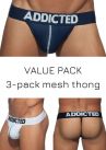 Addicted Mesh string 3-pack-thumb String 80% Polyamidi, 15% Elastaani, 5% Puuvilla S-3XL AD732P