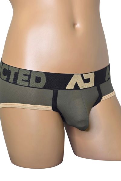 Addicted Naked Feeling brief khaki Brief 80% Polyamidi, 10% Puuvilla, 10% Elastaani S-3XL AD1358