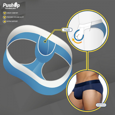 Addicted Mesh brief push up 3-pack Brief 80% Polyamidi, 15% Elastaani, 5% Puuvilla S-3XL AD475P