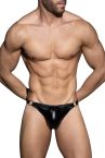 Addicted Fetish Rub buckle string musta-thumb String 95% Polyesteri, 5% Elastaani S-2XL ADF209