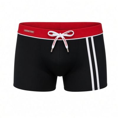 Addicted Sport detail binding boxer uimahousut musta Boxer 80% Polyamidi, 20% Elastaani S-3XL ADS133
