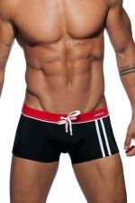 Sport detail binding boxer uimahousut musta