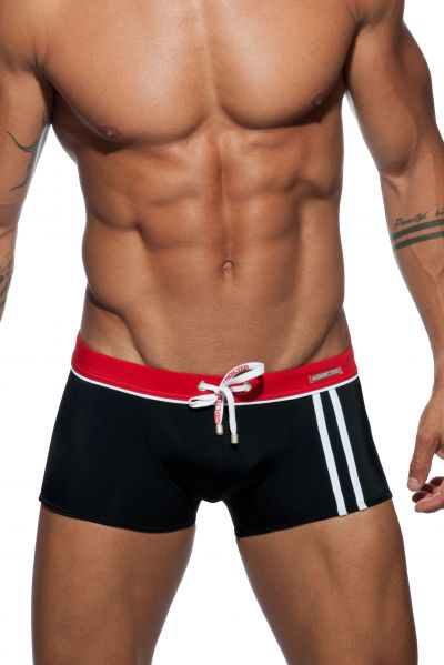 Addicted Sport detail binding boxer uimahousut musta Boxer 80% Polyamidi, 20% Elastaani S-3XL ADS133_10