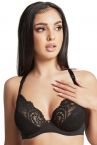 Panache Addison Soft Plunge -rintaliivit Noir-thumb Kaarituettu, pehmeäkuppinen plungeliivi 65-85, D-J 10616-NOIR