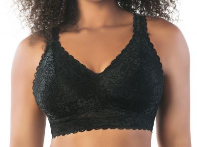 Parfait Adriana-bralette Black Kaaritueton, toppaamaton pitsibralette 65-95, D-H P5482-BLK