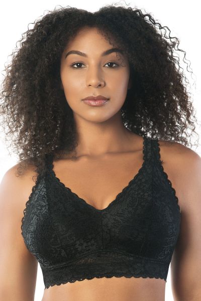 Parfait Adriana-bralette Black Kaaritueton, toppaamaton pitsibralette 65-95, D-H P5482-BLK