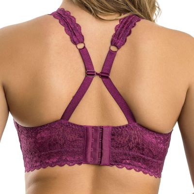 Parfait Adriana NW -bralette Blackberry Kaaritueton, toppaamaton pitsibralette säädettävillä olkaimilla. 65-90, D-H P5482-BLY