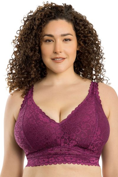 Parfait Adriana NW -bralette Blackberry Kaaritueton, toppaamaton pitsibralette säädettävillä olkaimilla. 65-90, D-H P5482-BLY