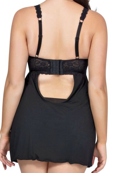 Parfait Adriana-babydoll musta Kaaritueton pitsibabydoll 65-95, D-G P5488-B