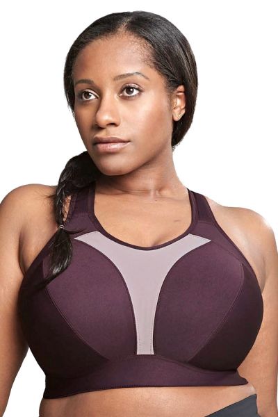 Royce Lingerie Aerocool Wirefree -urheilurintaliivit Blackberry Kaaritueton, toppaamaton urheiluliivi 70-90 G-K S1382-BLY