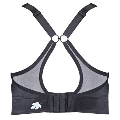 Royce Lingerie Aerocool Wirefree -urheilurintaliivit Black & Grey Kaaritueton, toppaamaton urheiluliivi 70-90 G-K S1382-BLK