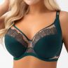 Gorsenia Aisha UW Soft Side Support -rintaliivit - Pine Green-thumb Kaarituettu, toppaamaton kirjailtu meshliivi. 70-95, D-M G034
