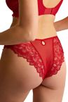Panache Allure Low Rise Brazilian Brief -alushousut True Red-thumb Matalavyötäröiset pitsialushousut Allure-sarjaan. 36-46 10762-TRU