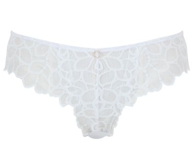 Panache Allure Low Rise Brazilian Brief -alushousut Ivory Matalavyötäröiset pitsialushousut Allure-sarjaan. 36-46 10762-IVY