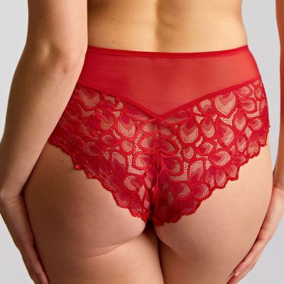 Panache Allure Deep Brief -alushousut True Red Keskikorkeat pitsialushousut Allure-sarjaan. 36-46 10764-TRU
