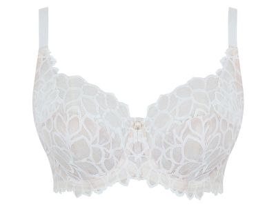 Panache Allure Full Cup -rintaliivit Ivory Kaarituettu, toppaamaton, lähes täyskuppinen pitsiliivi. 65-90, D-J 10765-IVY