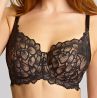 Panache Allure UW Full Cup -rintaliivit - Black & Latte-thumb Kaarituettu, toppaamaton, lähes täyskuppinen pitsiliivi. 65-90, D-M 10765-B&L