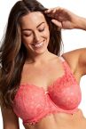 Panache Allure Full Cup -rintaliivit Coral-thumb Kaarituettu, toppaamaton, lähes täyskuppinen pitsiliivi. 65-90, E-M 10765-CRL