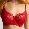 Panache Allure UW Full Cup -rintaliivit True Red-thumb Kaarituettu, toppaamaton, lähes täyskuppinen pitsiliivi. 65-90, E-M 10765-TRU