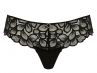 Panache Allure Low Rise Thong -stringit Black & Latte-thumb Matalavyötäröiset pitsistringit Allure-sarjaan. 36-46 10769-B&L