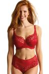 Panache Allure UW Full Cup -rintaliivit True Red-thumb Kaarituettu, toppaamaton, lähes täyskuppinen pitsiliivi. 65-90, E-M 10765-TRU