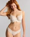 Panache Allure Low Rise Brazilian Brief -alushousut - Ivory-thumb Matalavyötäröiset pitsialushousut Allure-sarjaan. 36-46 10762-IVY