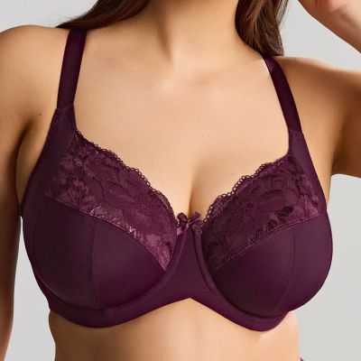 Sculptresse by Panache Amara UW Full Cup -rintaliivit - Plum Kaarituettu ja toppaamaton täyskuppinen liivi joustavalla kupin reunalla. 75-105, E-O 11265-PLM