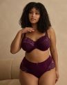 Sculptresse by Panache Amara UW Full Cup -rintaliivit - Plum-thumb Kaarituettu ja toppaamaton täyskuppinen liivi joustavalla kupin reunalla. 75-105, E-O 11265-PLM