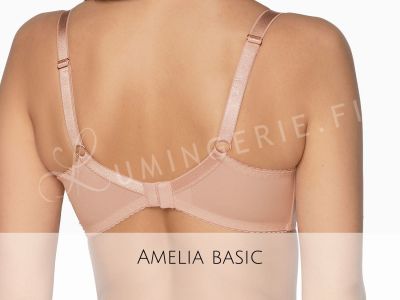 Gaia Lingerie Amelia Semi Soft -rintaliivit Rose Kaarituettu, puolitopattu balconette. 70-105, D-L BS-1192-ROZ